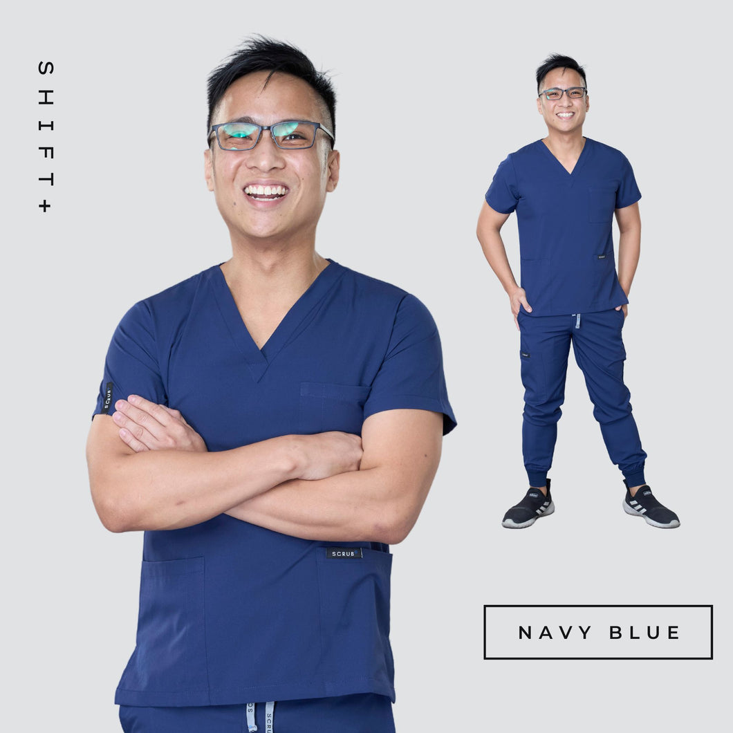 SHIFT+ (3Pocket V Neck Top & Joggers) Scrub Plus
