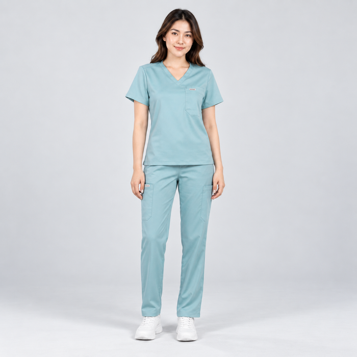 CORE+ scrub set in Ocean Mist