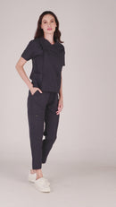 Scrub Pro Slim Fit Zip-Up Top