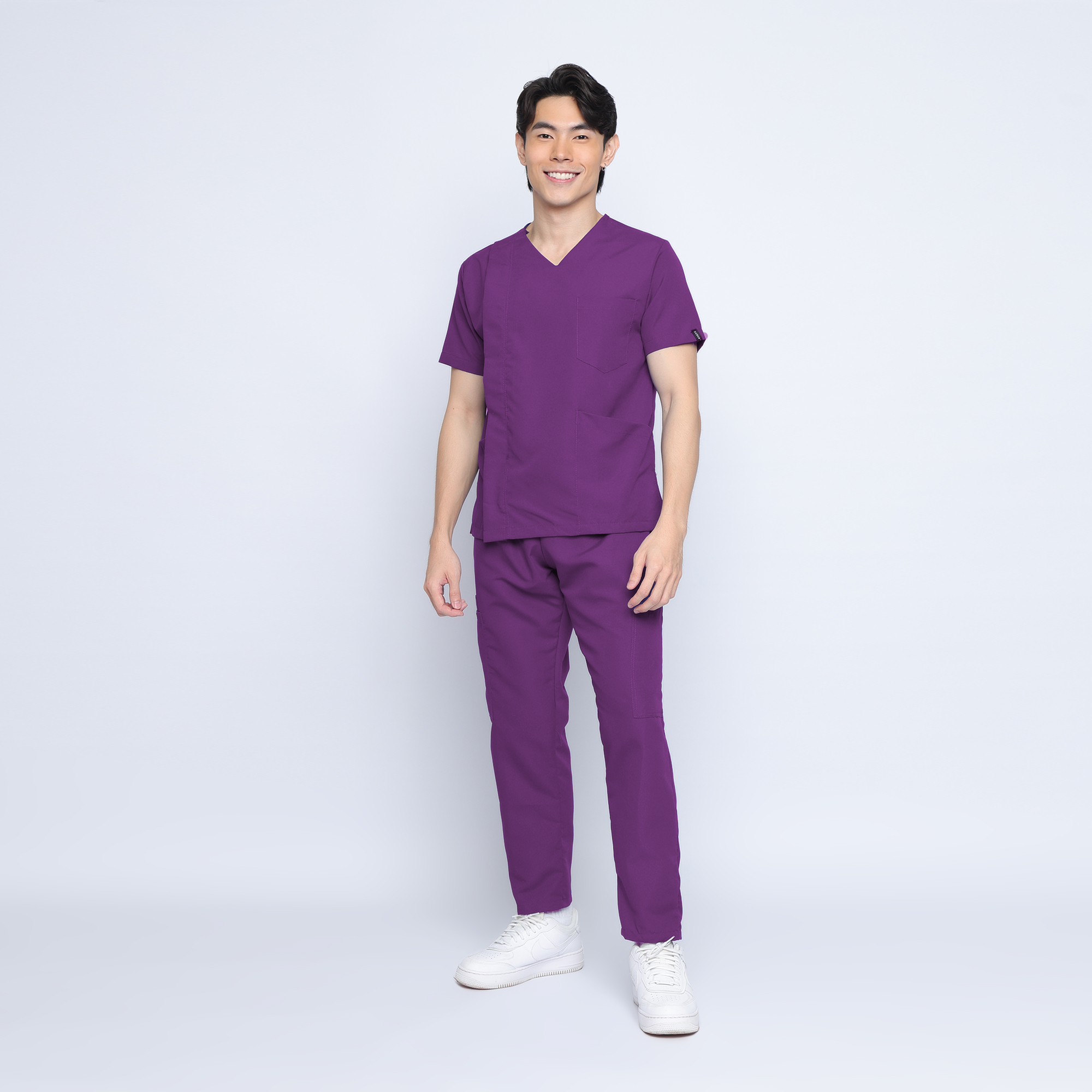 Pre-Order Scrub Pro Zip-Up Top (Shades of Red, Yellow, Purple & Beige)