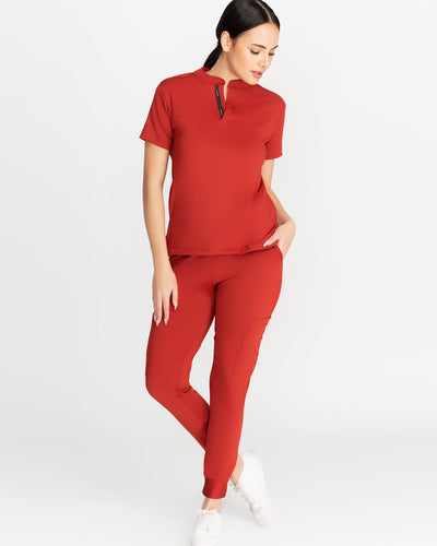 Basic 2.0 Chinese Collar Top